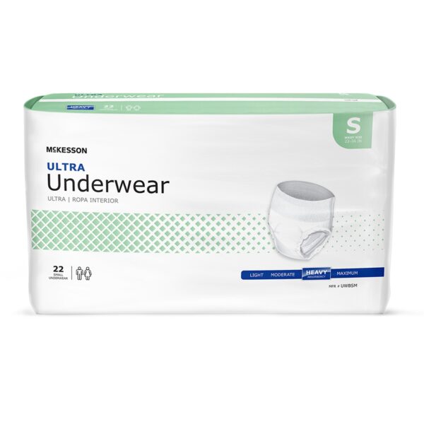 McKesson Ultra Heavy Absorbent Underwear, Small