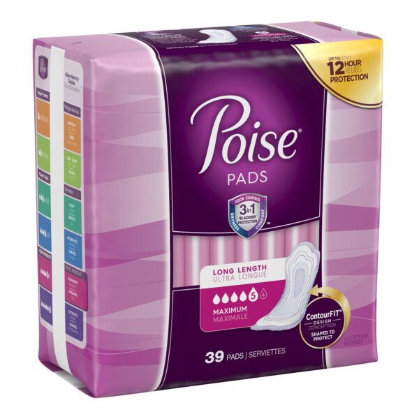 poise® maximum bladder control pad 1163799 package