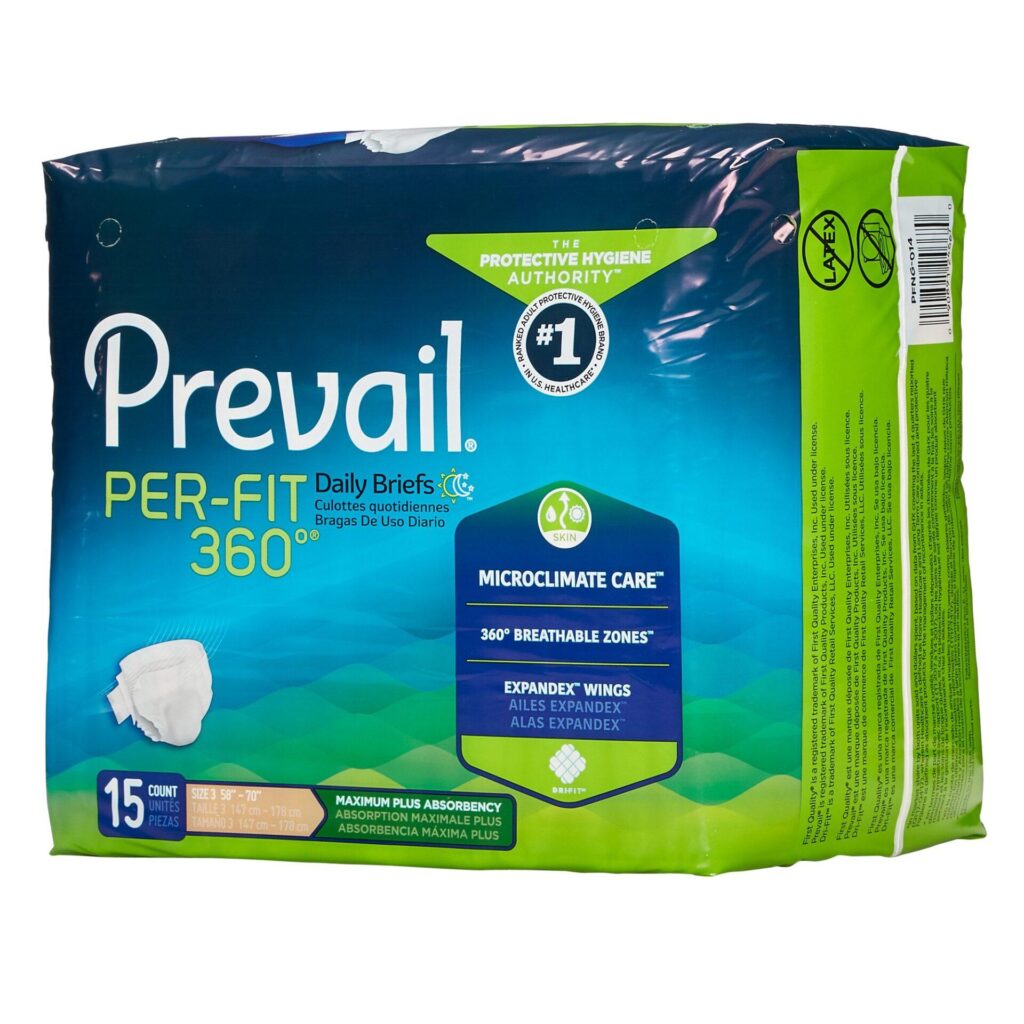 PER-FIT Adult Diaper Briefs - Medium and Large Sizes - First Quality