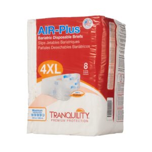 tranquility air plus bariatric incontinence brief 4x 763435 pkgright